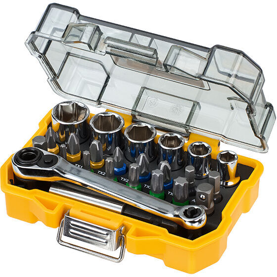 Dewalt - DT71516 24 Piece Socket Ratchet Wrench Screwdriver Bit Set PZ2 PH2 torx