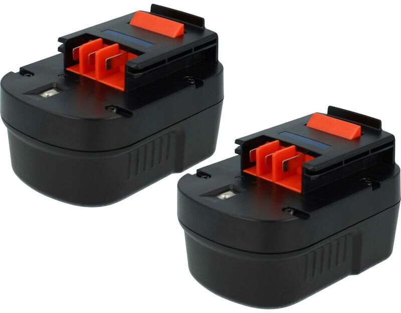 Extensilo - 2x Battery compatible with Black & Decker EPC12CA, EPC12CABK, EPC12 H1, EPC128 v Electric Power Tools (3300 mAh, NiMH, 12 v)