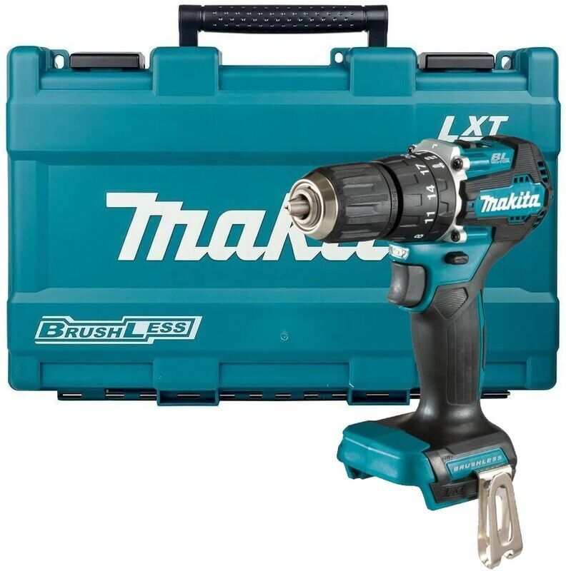 DHP487Z 18V lxt Brushless Combi Hammer Drill Sub Compact Bare Tool + Case - Makita
