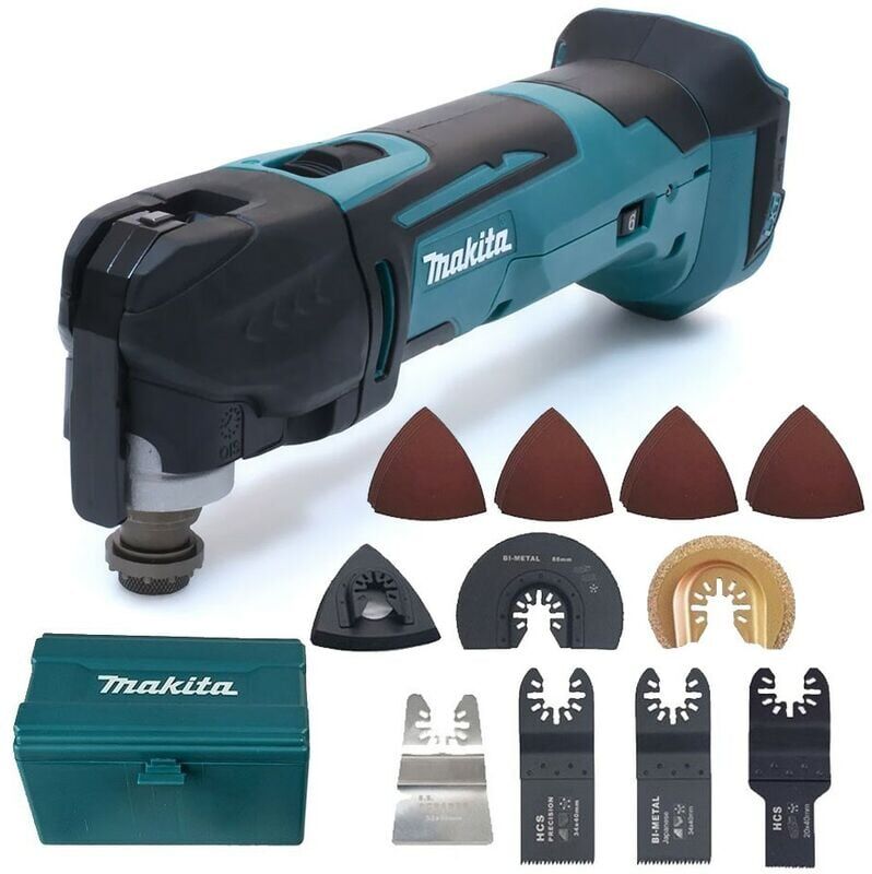 Makita DTM51Z 18v LXT Cordless Multi Tool Bare + 27pc Set Plunge Blades + Box