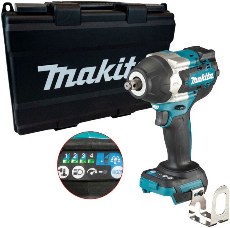 DTW700Z 18v Brushless Impact Wrench 1/2'' Drive 4 Stage 700Nm Bare + Case - Makita