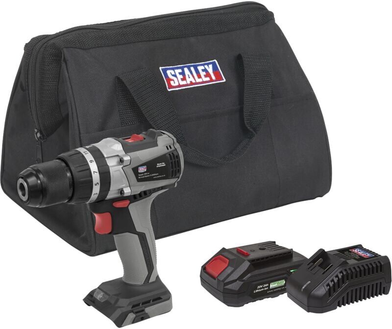 Sealey - Brushless Combi Drill Kit �13mm 20V 2Ah SV20 Series CP20VDDXKIT1