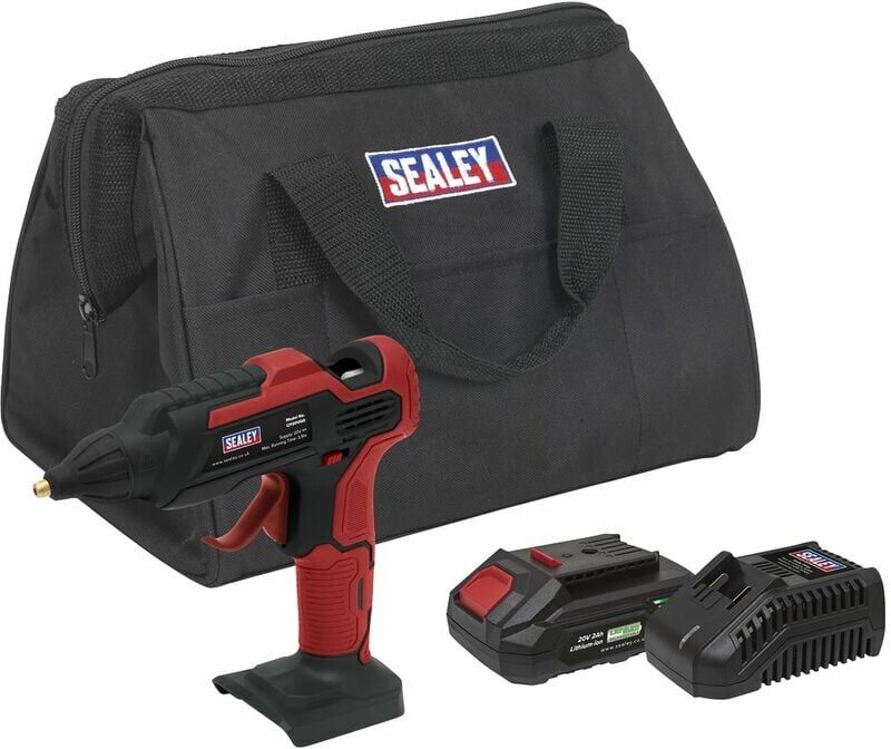 Cordless Glue Gun Kit 20V 2Ah SV20 Series CP20VGGKIT1 - Sealey