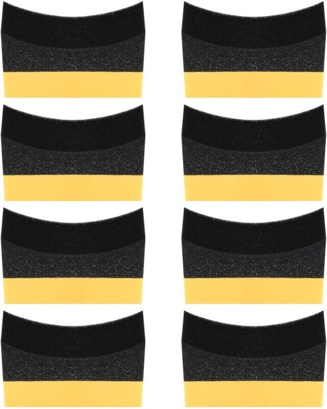 Pieces Car Tire Wax Applicator Pad, Car Polishing Sponge, Car Tire Waxing Sponge, Car Tire Cleaning Pad Sponge Brush Tools - Sollbry