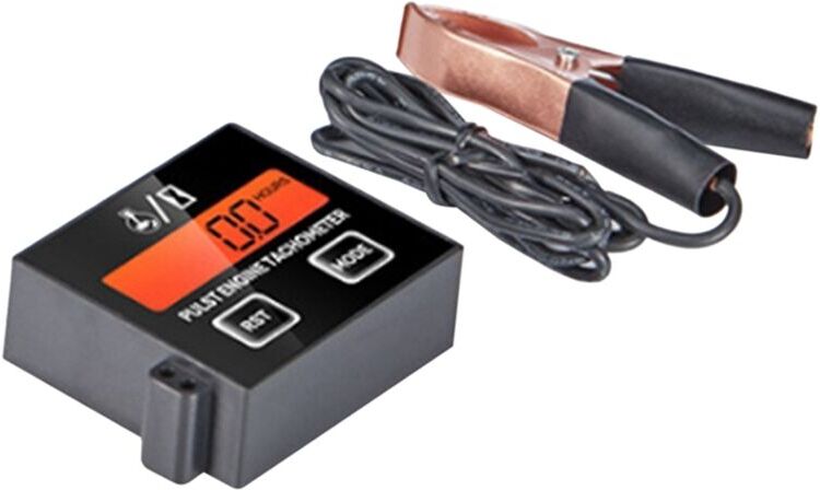 TLILY Tachometer Hour Meter Backlight Display rpm Digital Battery Replaceable Handheld Induction Chainsaw Lawnmover