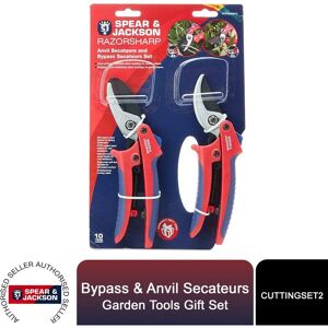 Spear & Jackson Spear&jackson - Gift Set of Bypass & Anvil Secateurs Garden Tools