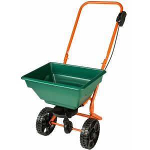 TECTAKE Lawn & garden spreader cart - For seeds, fertiliser, sand, salt - lawn spreader, spreader, lawn feed spreader - green