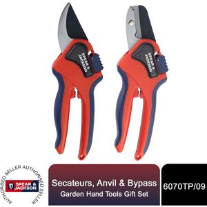 Spear & Jackson Spear&jackson - Gift Set of Secateurs, Anvil & Bypass Garden Hand Tools