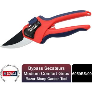Spear & Jackson Spear&jackson - Bypass Secateurs, Medium Comfort Grips, Razorsharp Garden Tool