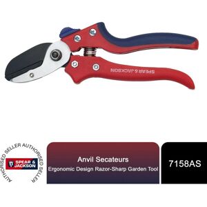 Spear & Jackson Spear&jackson - Anvil Secateurs, Ergonomic Design, Razorsharp Garden Tool