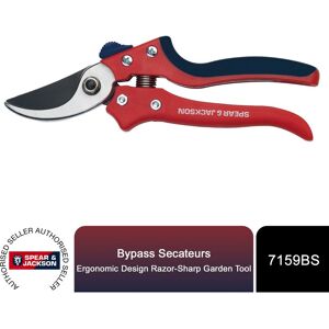 Spear & Jackson Bypass Secateurs, Ergonomic Design, Razorsharp Garden Tool - Spear&jackson