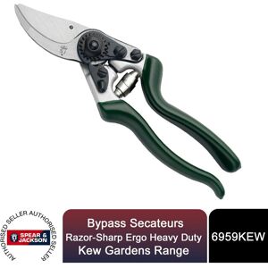 Spear & Jackson Spear&jackson - Bypass Secateurs, Razorsharp Ergo Heavy Duty, Kew Gardens Range