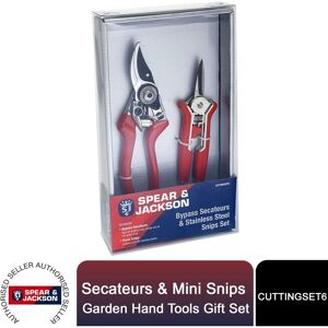 Spear & Jackson Spear&jackson - Gift Set of Secateurs & Mini Snips Garden Hand Tools