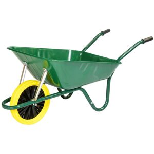 The Walsall Wheelbarrow Company 85 Litre Heavy Duty Builders Wheelbarrow ð Green ð Puncture Proof Wheel