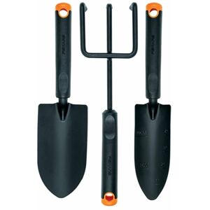 Fiskars - 1027681 Ergo Garden Hand Tools Trowel Transplanting Trowel Weeding Rake