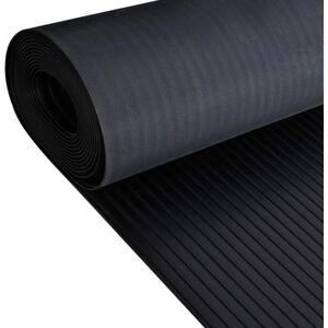 On1shelf - Rubber Flooring Roll- Strips 1m wide- 3m - Black