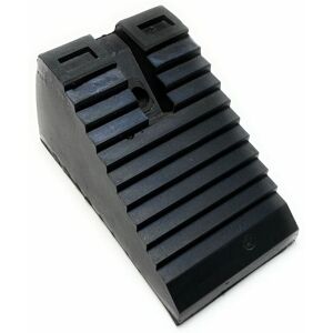 On1shelf - Rubber Wheel Chock Heavy Duty Blocks for Vehicles, Cars, Caravan, Trailer 1.3kg - Black