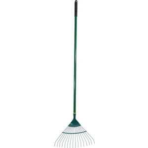 Rutland - Garden Rake 16 Tine, Carbon Steel Rake, Aluminium Shaft