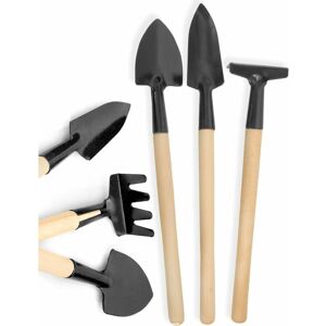 Héloise - Set of 3 mini rake, rake, drain and spade, for flower pot, planters, balconies, grass bed approx. 20cm