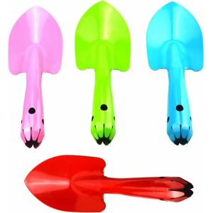 HÉLOISE Set of 4 Mini Round Metal Garden Shovels for Planting Muti Flowers