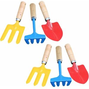 Héloise - 2 Pack Mini Kids Gardening Tools with Colorful Rake and Trowel for Kids Weeding at the Beach and Garden