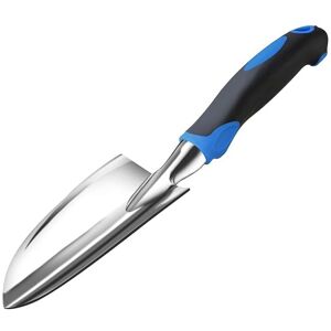 Alwaysh - Flexible Garden Shovel - Aluminum Shovels with Non-Slip Rubberized Ergonomic Handle, Stainless Steel Garden Trowel for Planting30cm l x