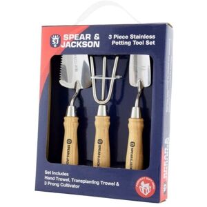 Spear & Jackson Spear&jackson - Spear and Jackson 3 Piece Stainless Steel Mini Potting Tool Set POTTING3PS