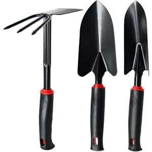 COOCHEER 3-Piece Gardening Kit – Stainless steel garden tool set with non-slip handle, garden trowel, transplanting trowel and double hoe for vegetable COOCHEER 3-Piece Gardening Kit – Stainless steel garden tool set with non-slip handle, garden trowel, transplanting trowel and double hoe for vegetable