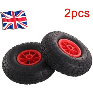 4 Pcs Wheelbarrow Wheel 10" Pneumatic Tyre 3.5/3.0-4 Rubber Puncture Proof Wheel 20mm Axle Shaft Heavy Duty Replacement Wheel for Sack Truck Cart 4 Pcs Wheelbarrow Wheel 10" Pneumatic Tyre 3.5/3.0-4 Rubber Puncture Proof Wheel 20mm Axle Shaft Heavy Duty Replacement Wheel for Sack Truck Cart