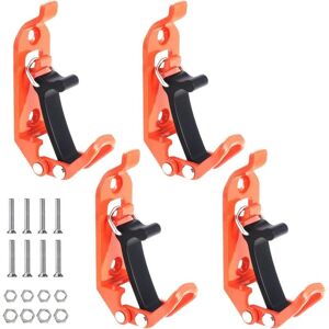 COOCHEER 4-Piece Roof Shovel Holder, Axe Holder, Metal and Rubber Roof Clamp, Shovel Holders for Roof Racks for Car, Truck, Boat (Orange) COOCHEER 4-Piece Roof Shovel Holder, Axe Holder, Metal and Rubber Roof Clamp, Shovel Holders for Roof Racks for Car, Truck, Boat (Orange)