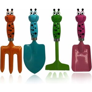 Orchidée - 4pcs kids gardening tools set metal hand shovel mini garden tools for kids Orchidée - 4pcs kids gardening tools set metal hand shovel mini garden tools for kids