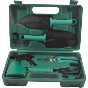 AULEDIO 5-piece garden tool set made of aluminum – Green – Includes trowel, rake, etc AULEDIO 5-piece garden tool set made of aluminum – Green – Includes trowel, rake, etc
