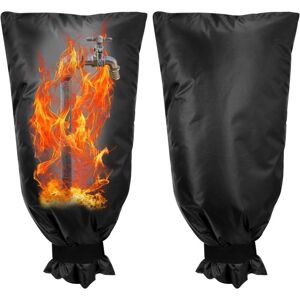 SNQ Black tap stopper, 63 x 33 cm, thick tap bag in 2 pieces, waterproof, frost resistant, cold protection for garden tap. SNQ Black tap stopper, 63 x 33 cm, thick tap bag in 2 pieces, waterproof, frost resistant, cold protection for garden tap.