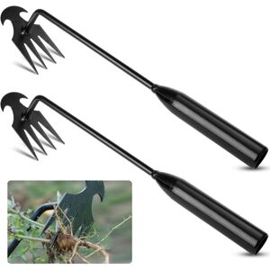 CCYKXA PCS Manual Weeder, Four-Tooth Manual Weeding Tool, Gardening Weed Puller, Stainless Steel Weeding Tool for Removing Weed Roots CCYKXA PCS Manual Weeder, Four-Tooth Manual Weeding Tool, Gardening Weed Puller, Stainless Steel Weeding Tool for Removing Weed Roots