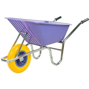 KCT - 110L Purple Garden Builders Heavy Duty Wheelbarrow with Reinforced Tyre KCT - 110L Purple Garden Builders Heavy Duty Wheelbarrow with Reinforced Tyre