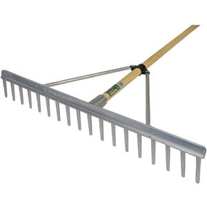 Faithfull - Aluminium Landscape Rake Wooden Handle fsc 100% faialrfsc Faithfull - Aluminium Landscape Rake Wooden Handle fsc 100% faialrfsc