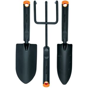 Fiskars Ergo 3-Piece Nursery and Garden Hand Tools Set (Trowel, Transplanting Trowel, Weeding Rake) Fiskars Ergo 3-Piece Nursery and Garden Hand Tools Set (Trowel, Transplanting Trowel, Weeding Rake)