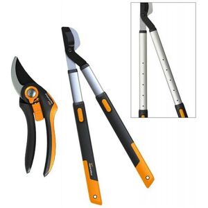 Fiskars - 112500 SmartFit Telescopic Lopper L86 1013564 & 111610 Bypass Pruner Fiskars - 112500 SmartFit Telescopic Lopper L86 1013564 & 111610 Bypass Pruner