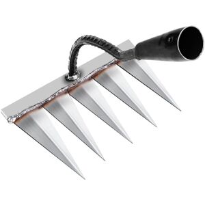 WOIYIC Garden Rake, Garden Tools, Weeding Rake Gardening Tools, Lawn Rake Scarifier Manual 5 Steel Teeth, Gardening Hoe, for Weeding/Loosening Soil/Sowing WOIYIC Garden Rake, Garden Tools, Weeding Rake Gardening Tools, Lawn Rake Scarifier Manual 5 Steel Teeth, Gardening Hoe, for Weeding/Loosening Soil/Sowing