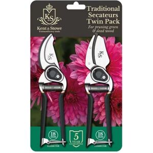 KENT & STOWE Kent&stowe - Traditional Bypass & Anvil Pruner Secateurs Twin Pack Gardening Set KENT & STOWE Kent&stowe - Traditional Bypass & Anvil Pruner Secateurs Twin Pack Gardening Set