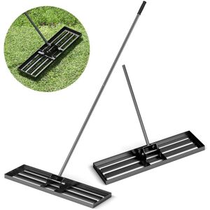 COSTWAY Lawn Leveling Rake 91 cm x 25 cm Heavy Duty Level Lawn Tool-Black COSTWAY Lawn Leveling Rake 91 cm x 25 cm Heavy Duty Level Lawn Tool-Black