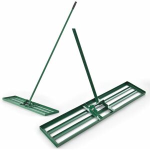 COSTWAY Lawn Leveling Rake 91 cm x 25 cm cm Heavy Duty Level Lawn Tool w/ Handle COSTWAY Lawn Leveling Rake 91 cm x 25 cm cm Heavy Duty Level Lawn Tool w/ Handle