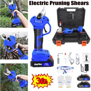 Dayplus - Li-ion Battery Electric Pruning Shears SecateurGarden Trimmer Branch Cutter Kit Dayplus - Li-ion Battery Electric Pruning Shears SecateurGarden Trimmer Branch Cutter Kit