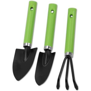 Csparkv - Mini Garden Tools Set, 3PCS Mini Gardening Tools, Garden Plant Tool Set, Spade, Shovel and Rakes, Mini Gardening Kit, Indoor and Outdoor Csparkv - Mini Garden Tools Set, 3PCS Mini Gardening Tools, Garden Plant Tool Set, Spade, Shovel and Rakes, Mini Gardening Kit, Indoor and Outdoor