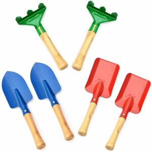 Héloise - panmkly 6pcs Kids Garden Hand Tools, Kid Beach Toys, Mini Garden Plant Shovel with Wooden Handle, Safe Shovel with Small Rake Shovel and Héloise - panmkly 6pcs Kids Garden Hand Tools, Kid Beach Toys, Mini Garden Plant Shovel with Wooden Handle, Safe Shovel with Small Rake Shovel and