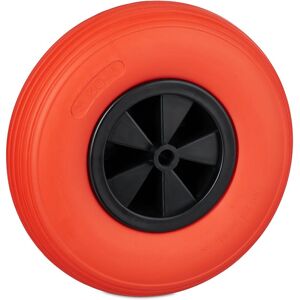 Relaxdays Wheelbarrow Tyre, Rubber, Spare Wheels, Puncture-proof, 3.50-6", Max. Load 100 kg, 17 mm Axis, Red/Black Relaxdays Wheelbarrow Tyre, Rubber, Spare Wheels, Puncture-proof, 3.50-6", Max. Load 100 kg, 17 mm Axis, Red/Black