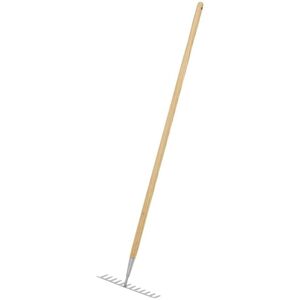 Sealey - GTWH011 Premier Garden Rake with Long Ash Handle & Stainless Steel Tines Sealey - GTWH011 Premier Garden Rake with Long Ash Handle & Stainless Steel Tines