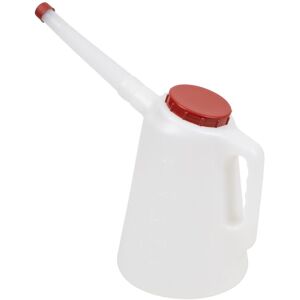 JDL3R Oil Container with Flexible Spout 3L - Red Lid - Sealey JDL3R Oil Container with Flexible Spout 3L - Red Lid - Sealey