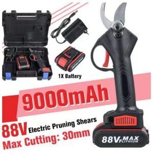 MEMKEY Cordless garden shears, branch shears, cutting diameter 30 mm, electric scissors, garden shears, rechargeable, 9 Ah lithium, 3-4 hours operation MEMKEY Cordless garden shears, branch shears, cutting diameter 30 mm, electric scissors, garden shears, rechargeable, 9 Ah lithium, 3-4 hours operation