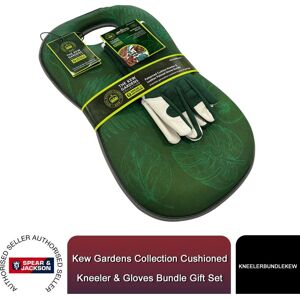 Spear & Jackson Kew Gardens Kneeler & Gloves Bundle Gift Set - Cushioned Comfort Spear & Jackson Kew Gardens Kneeler & Gloves Bundle Gift Set - Cushioned Comfort